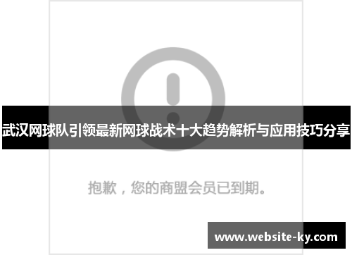 武汉网球队引领最新网球战术十大趋势解析与应用技巧分享